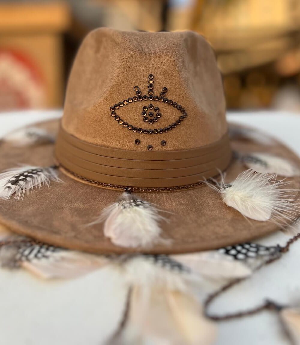 Desert Eye & Falling Feathers Hat